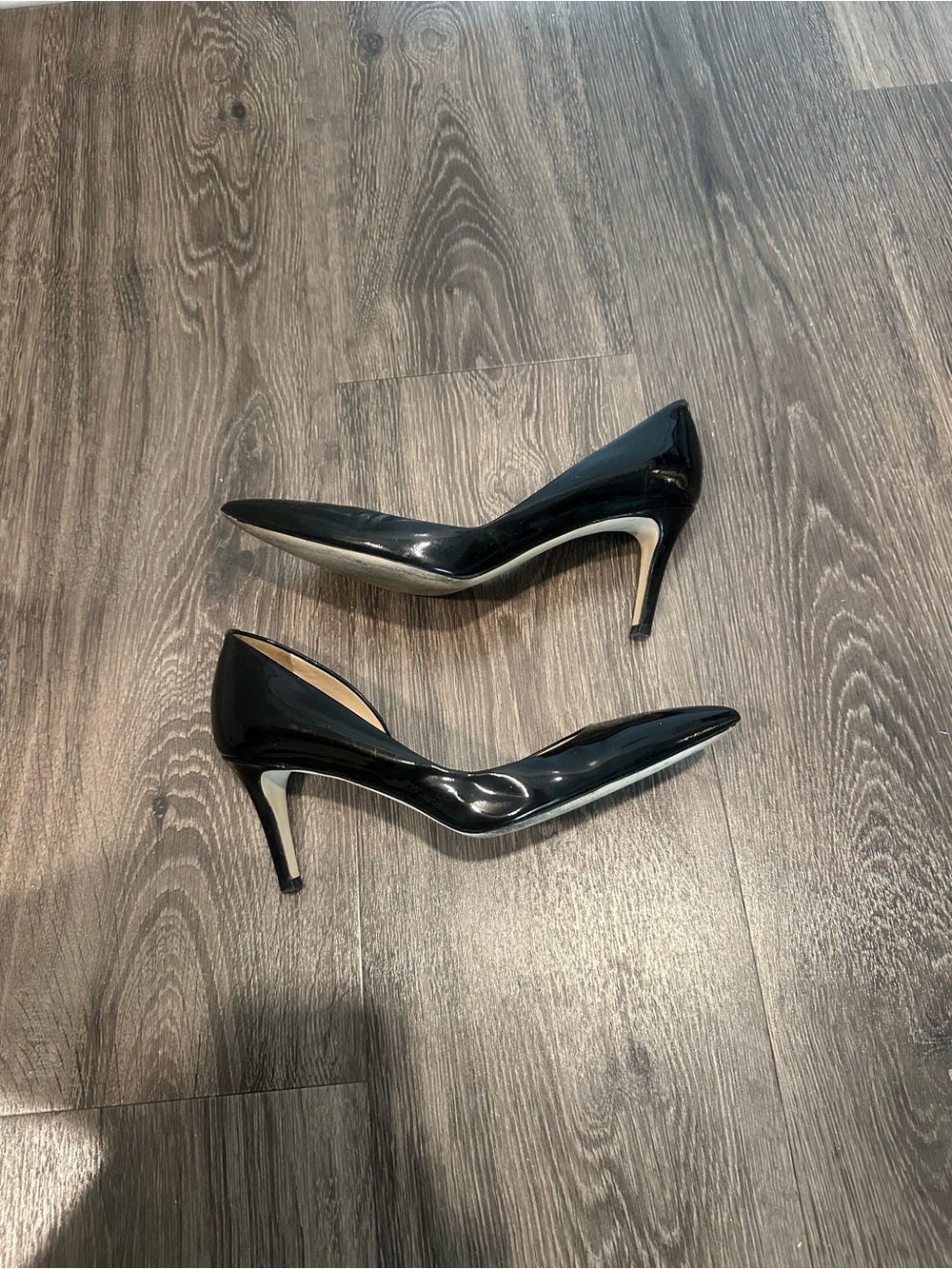 J.Crew Black Patent Pointed-Toe Women's Pumps